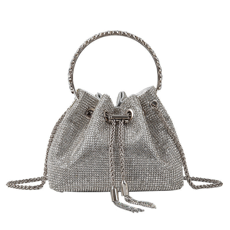 Chic Design Mini Bucket Bag diamond Sling Purse - SJB-DIAMOND ELITES