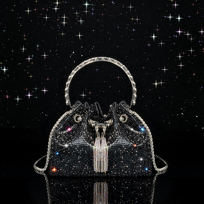 Chic Design Mini Bucket Bag diamond Sling Purse - SJB-DIAMOND ELITES