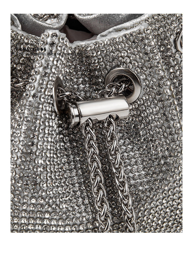 Chic Design Mini Bucket Bag diamond Sling Purse - SJB-DIAMOND ELITES