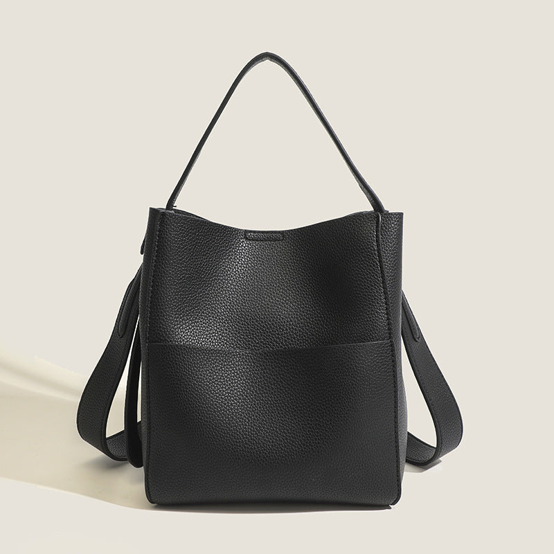Early Autumn Women's Bag, Textured Crossbody Bucket Bag, Large Capacity Handheld Shoulder Bag - SJB-DIAMOND ELITES