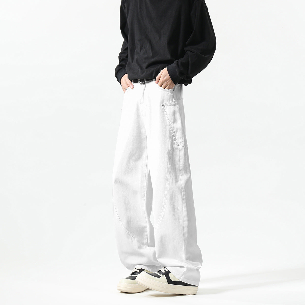 New Men's Matchet Pants Stitching Three-dimensional Design Trousers Lootquake LLC