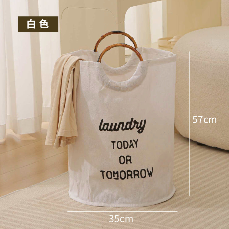 Tote clothes laundry basket household, large capacity pants clothing storage basket, polyester waterproof laundry basket - SJB-DIAMOND ELITES