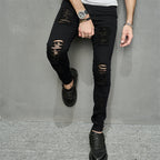 Men's Leisure Ripped Denim Feet Personality Trendy Jeans Lootquake LLC