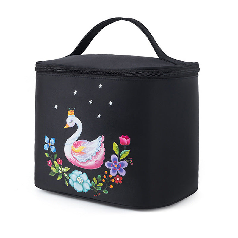 Waterproof cosmetic bag, large capacity foldable portable travel bag, women's cosmetic storage bag, toilet bag, makeup bag organizer, - SJB-DIAMOND ELITES