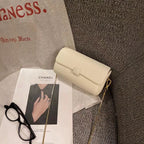 Small crossbody fashion chain bag, women's bag soft leather pillow bag, shoulder crossbody bag