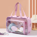 Large Capacity Transparent Wash Bag, Swimming Fitness Bath Bag, Cosmetics Storage Bag, Wet and Dry Separation Hand Shoulder Travel Bag for College Dorm Camp GymTransparent Cosmetic Bag, - SJB-DIAMOND ELITES