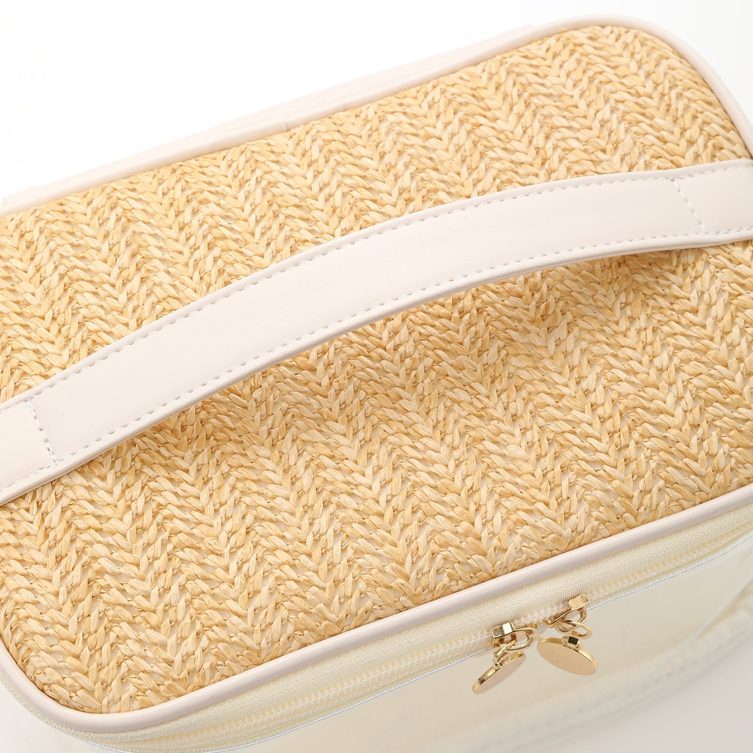 Large capacity PVC straw makeup bag for women,Portable travel toiletry bags, cosmetics portable storage bags, lightweight makeup bags, - SJB-DIAMOND ELITES