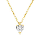 Single Zircon Pendant Necklace