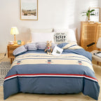 Cotton Duvet Cover One-piece Wholesale Pure Single Double Student Dormitory Bed Sheet Four-piece Set Pi-Mart