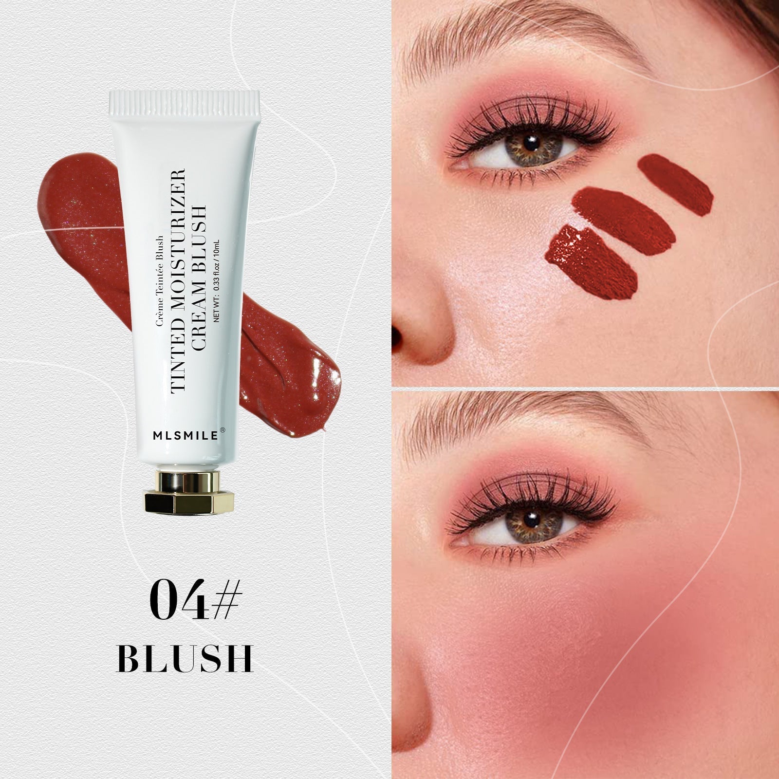 Blusher Natural Moisturizing Dual-purpose Color Rendering Pi-Mart