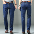 Thin Summer Cotton Elastic Ice Silk Quality Mid-high Waist Jeans Lootquake LLC