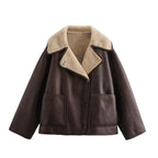 Reversible Fur & Leather Jacket coat