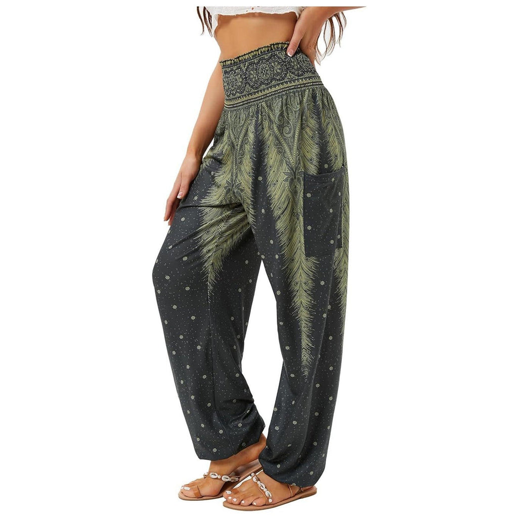 Women's Striped Digital Floral Print Casual Jumpsuit Lootquake LLC