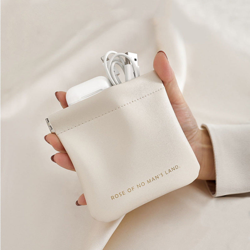 Automatic closing data cable, earphone portable storage bag, lipstick key, cosmetics portable small bag, - SJB-DIAMOND ELITES