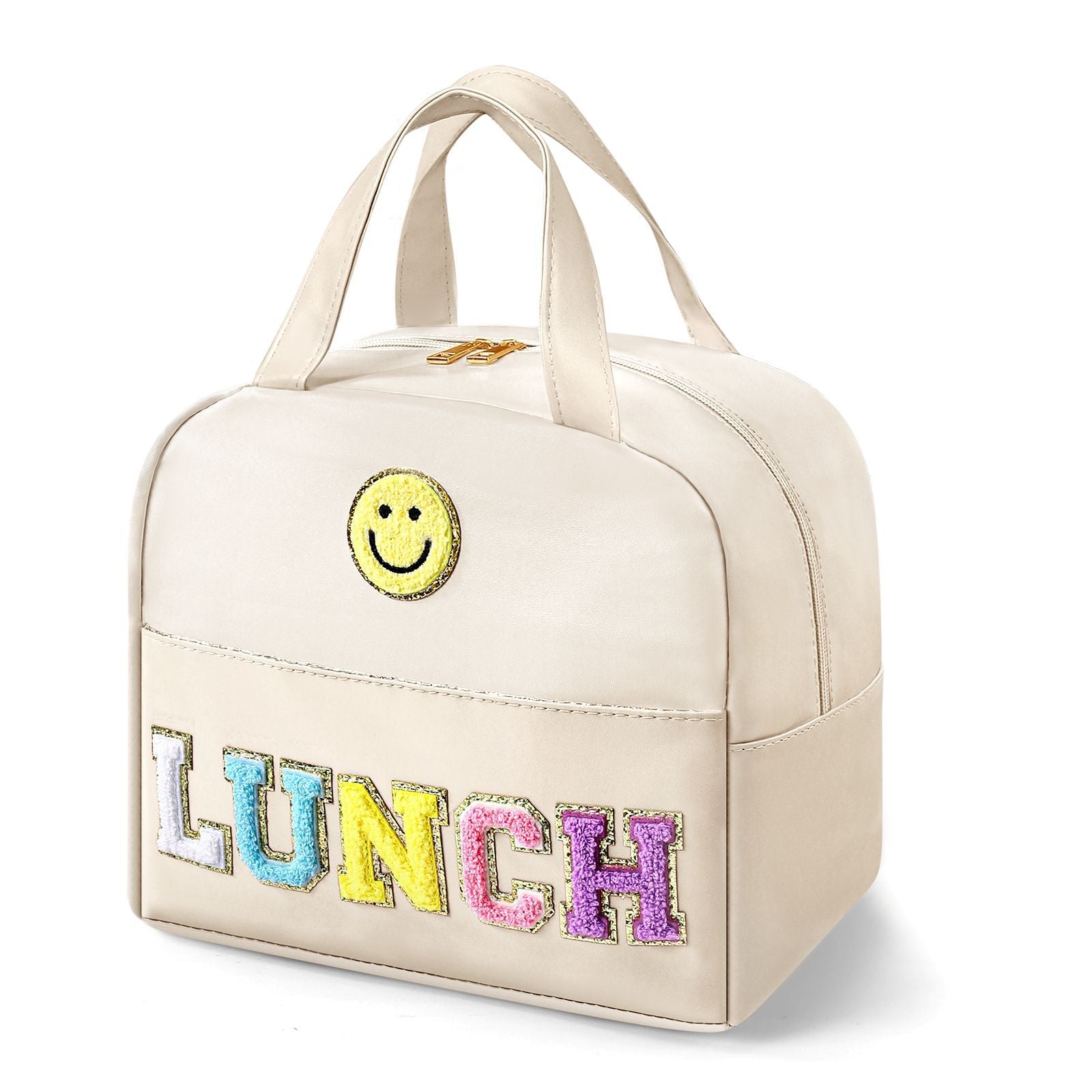 Bento bag, embroidered lunch bag, student lunch box handbag, fresh-keeping large-capacity thickened ice bag - SJB-DIAMOND ELITES