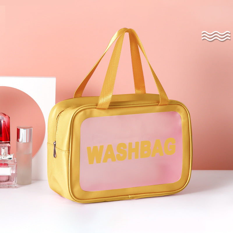 Frosted pu three-piece toilet bag, large-capacity pvc toiletries, translucent cosmetics, portable makeup bags,Makeup bags for women,Large makeup bag,Travel makeup bag, - SJB-DIAMOND ELITES