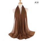 MH089 Pearl Chiffon Bubble Hijab Mariam's Collection