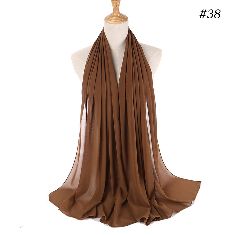MH089 Pearl Chiffon Bubble Hijab Mariam's Collection