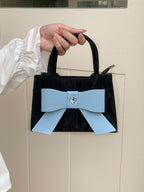 Design sweet and cute bow bag, fashionable versatile small square bag m shoulder tote bag - SJB-DIAMOND ELITES