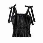 Fashion Elastic Wrinkle Short Sling Women's Sexy Camisole - SJB-DIAMOND ELITES