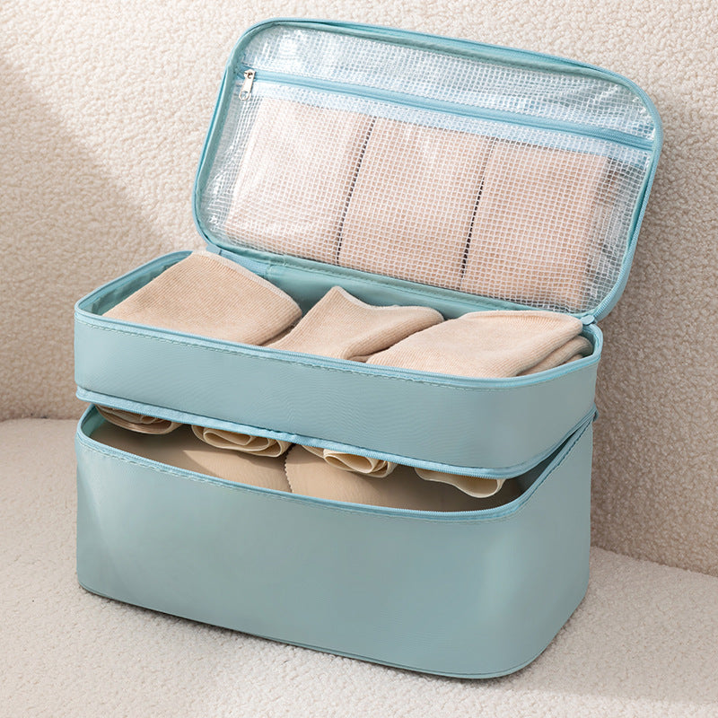 Travel underwear storage bag, multi-functional waterproof bra finishing bag, toilet bag, large-capacity bra bag. - SJB-DIAMOND ELITES
