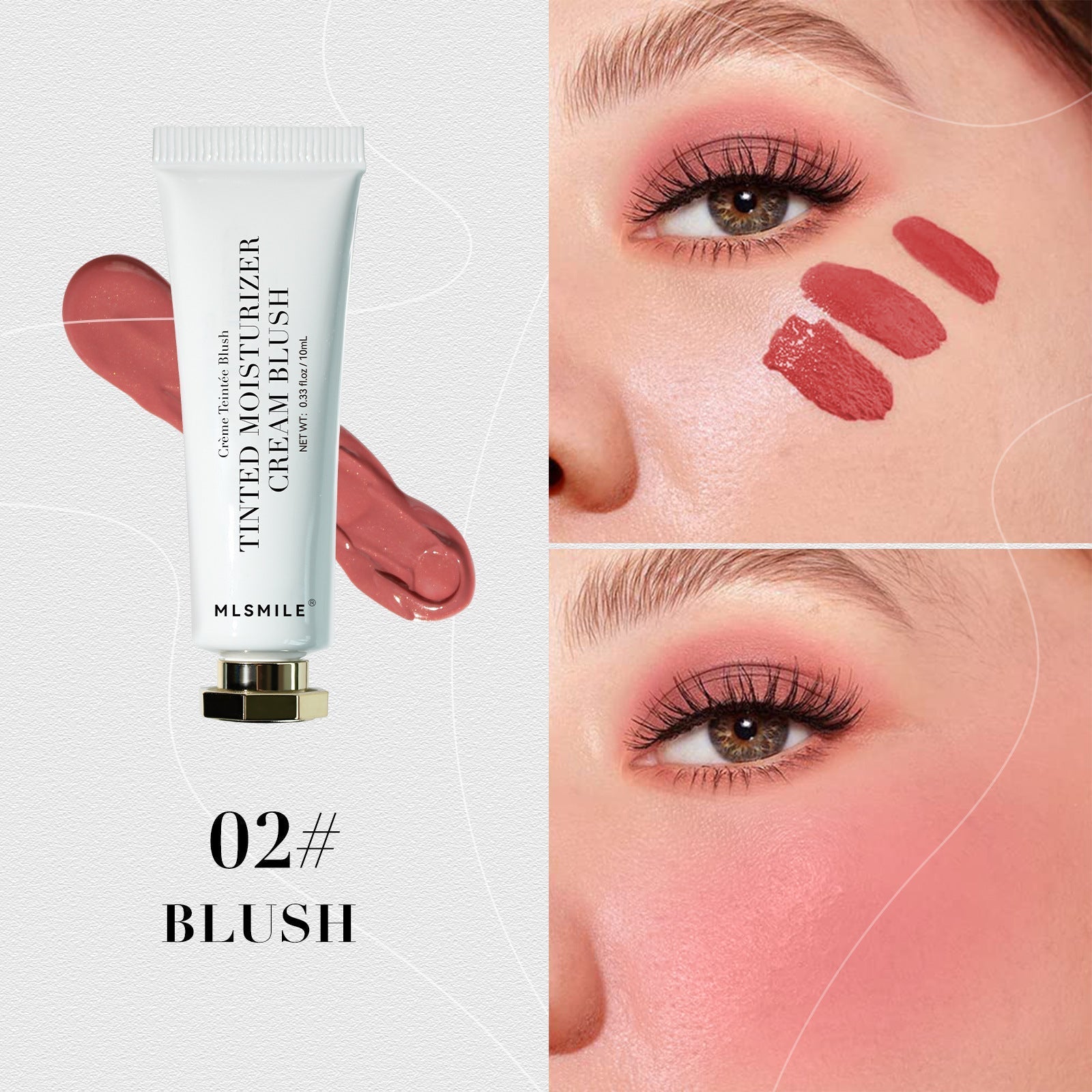 Blusher Natural Moisturizing Dual-purpose Color Rendering Pi-Mart