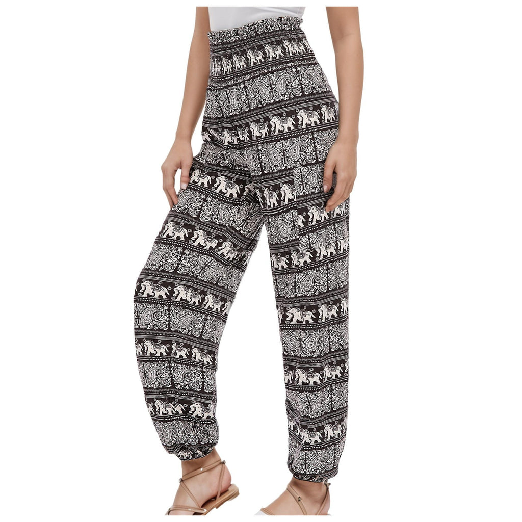 Women's Striped Digital Floral Print Casual Jumpsuit Lootquake LLC