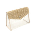 Ladies chain cosmetic storage bag, button makeup brush crossbody bag, transparent wash shoulder bag, - SJB-DIAMOND ELITES
