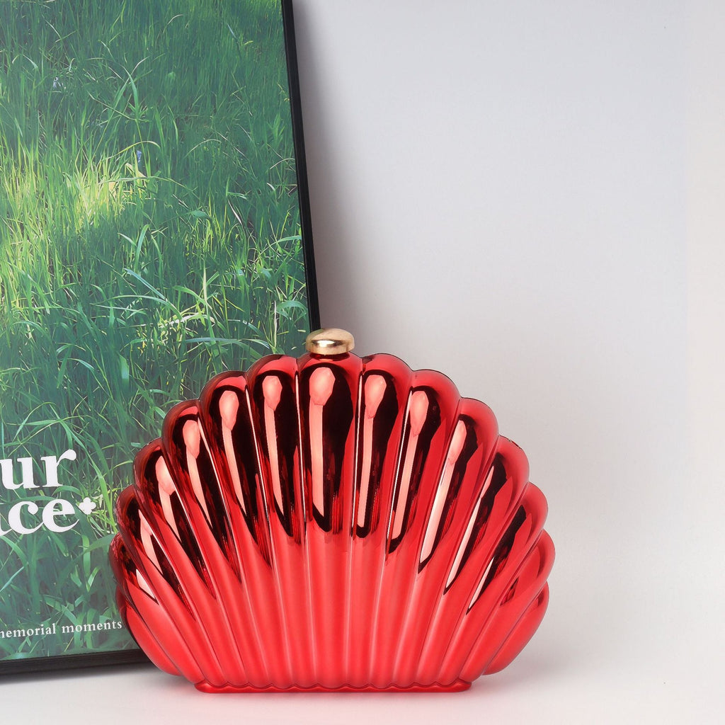 Shell Box Bag, Clutch Purse, Dinner Purse evening Clutch Purse Party, Prom Bag, Party Purse, - SJB-DIAMOND ELITES