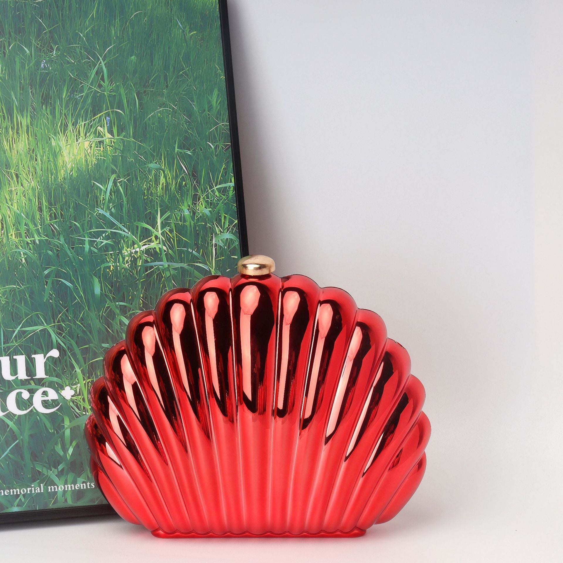 Shell Box Bag, Clutch Purse, Dinner Purse evening Clutch Purse Party, Prom Bag, Party Purse, - SJB-DIAMOND ELITES