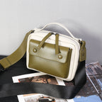 Spring splicing casual versatile shoulder crossbody bag, small crossbody handbag, crossbody purse small, stylish small square bag