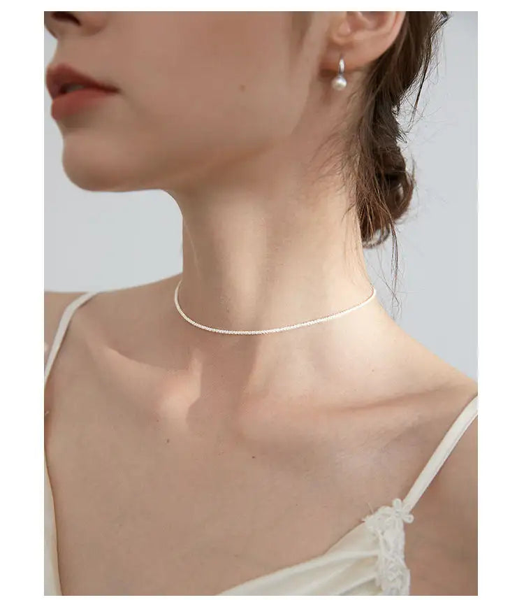 Necklace Female Clavicle Chain Starry Sterling Silver Necklace Lootquake LLC