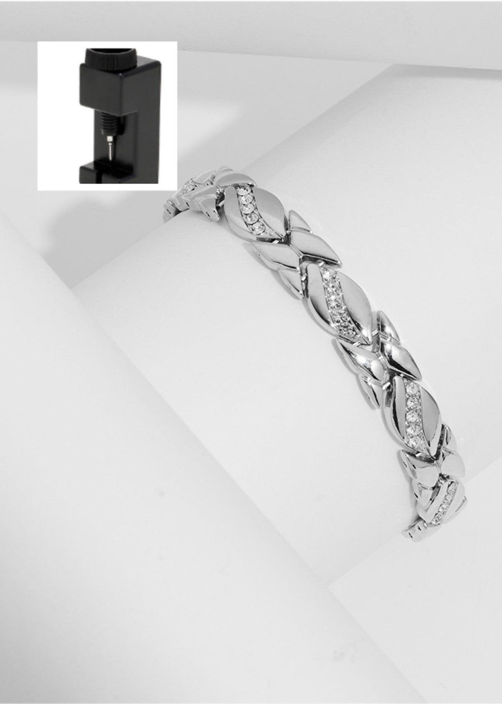 MAC083 Leaf Brushed Creative Magnet Bracelet - SJB-DIAMOND ELITES