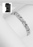 MAC083 Leaf Brushed Creative Magnet Bracelet - SJB-DIAMOND ELITES