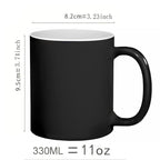 Black Cat Gradient Color Affordable Luxury Style Mug Pi-Mart