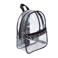 PVC transparent waterproof backpack, smiley face beauty printing student backpack, book storage shoulder travel bag - SJB-DIAMOND ELITES