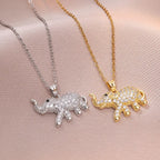 European And American Personalized Fashion Zircon Animal Necklace