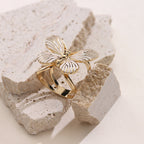 ‌Papillon Elegance Secure Hijab & Scarf Ring Hijab Decoration (MAC341)