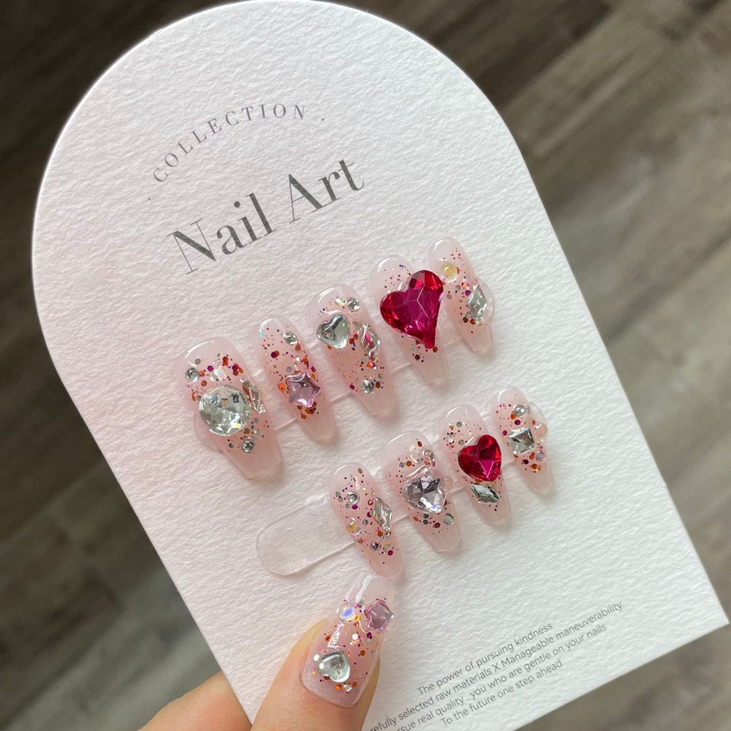 1024- Handmade press on nails fake nails removable