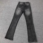 Two-color Bronzing Brush Wax Wash Distressed Micro-elastic Horn Jeans For Men Lootquake LLC