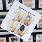 1025- Handmade press on nails fake nails removable