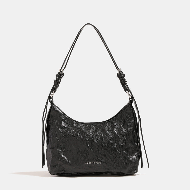 Design hobo underarm bag, female hobo crossbody bag, pleated hobo handbag, shoulder bag - SJB-DIAMOND ELITES