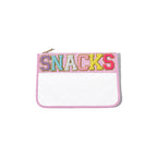 PVC transparent storage bag, embroidered letter cosmetic bag, wash storage towel embroidered file bag 2pcs, - SJB-DIAMOND ELITES