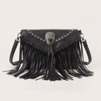 stylish envelope bag, skull fringed bag, women's rivet shoulder crossbody bag - SJB-DIAMOND ELITES