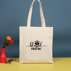 Canvas printed shoulder bag, fashionable and lightweight shopping bag, large-capacity cotton bag 2pcs hobo. - SJB-DIAMOND ELITES