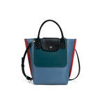 Elegant Nylon Color Matching Tote Bag - Large-Capacity Shoulder Bag, High-End Texture Fashion Handbag for Women, Versatile Crossbody Style