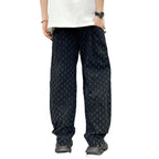 Loose Straight Washed Denim Large Pocket Pants Trendy Lootquake LLC