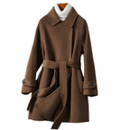 Fashion Personality Reversible Cashmere Coat Women Pi-Mart
