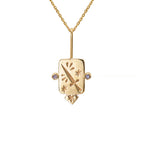 Tarot Titanium Steel Necklace Inlaid Zircon Stainless Steel Pi-Mart