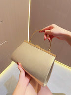Evening Handbag Wedding bag Clutch bag Dress bag pleated skew dinner party Party diamond set banquet bag - SJB-DIAMOND ELITES